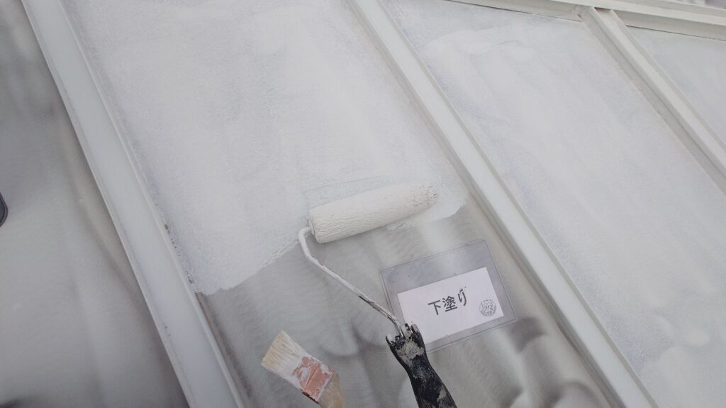 下塗り状況になります。