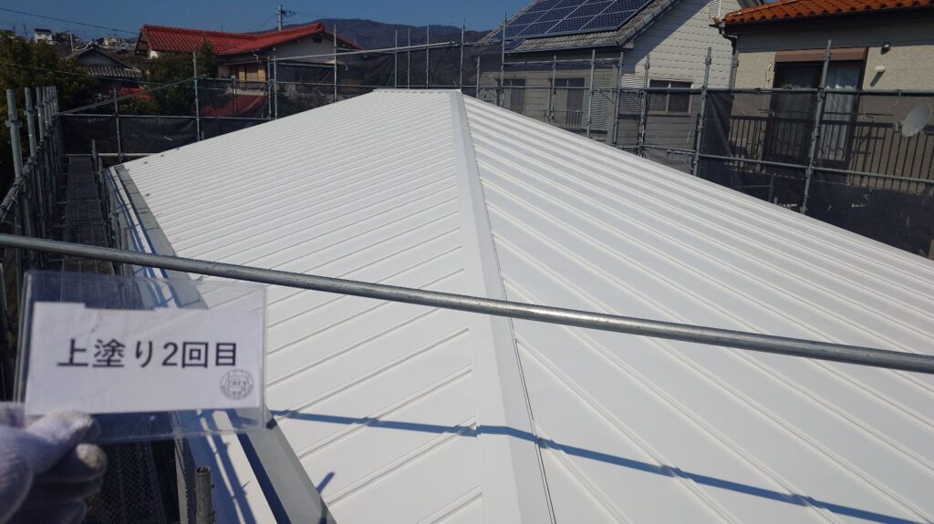 上塗り2回目完成です。