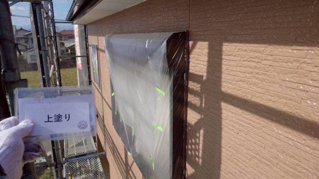 外壁<br />
上塗り完成です。