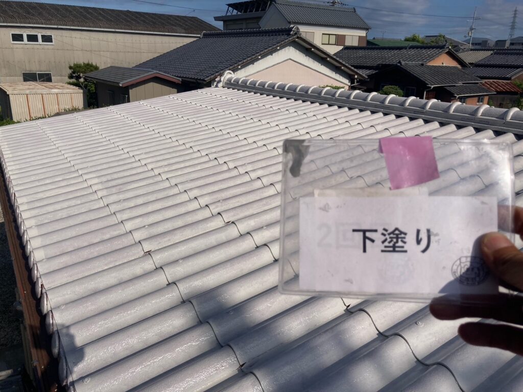 下塗り完成です。