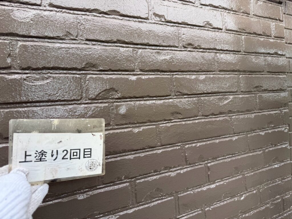 外壁塗装<br />
完成です。