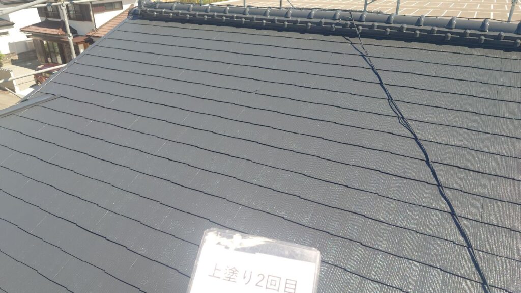 上塗り2回目完成です。