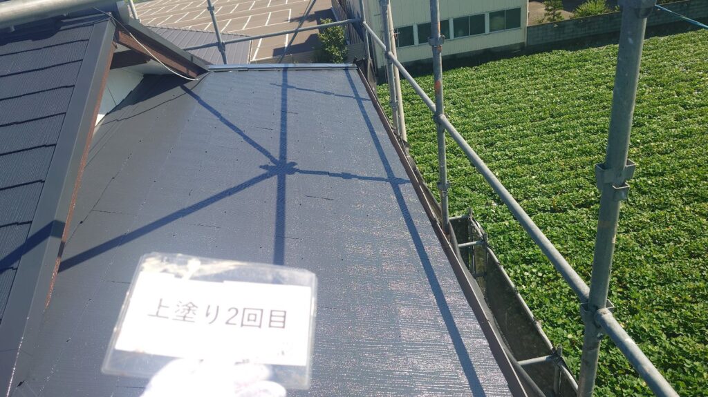 上塗り2回目完成です。