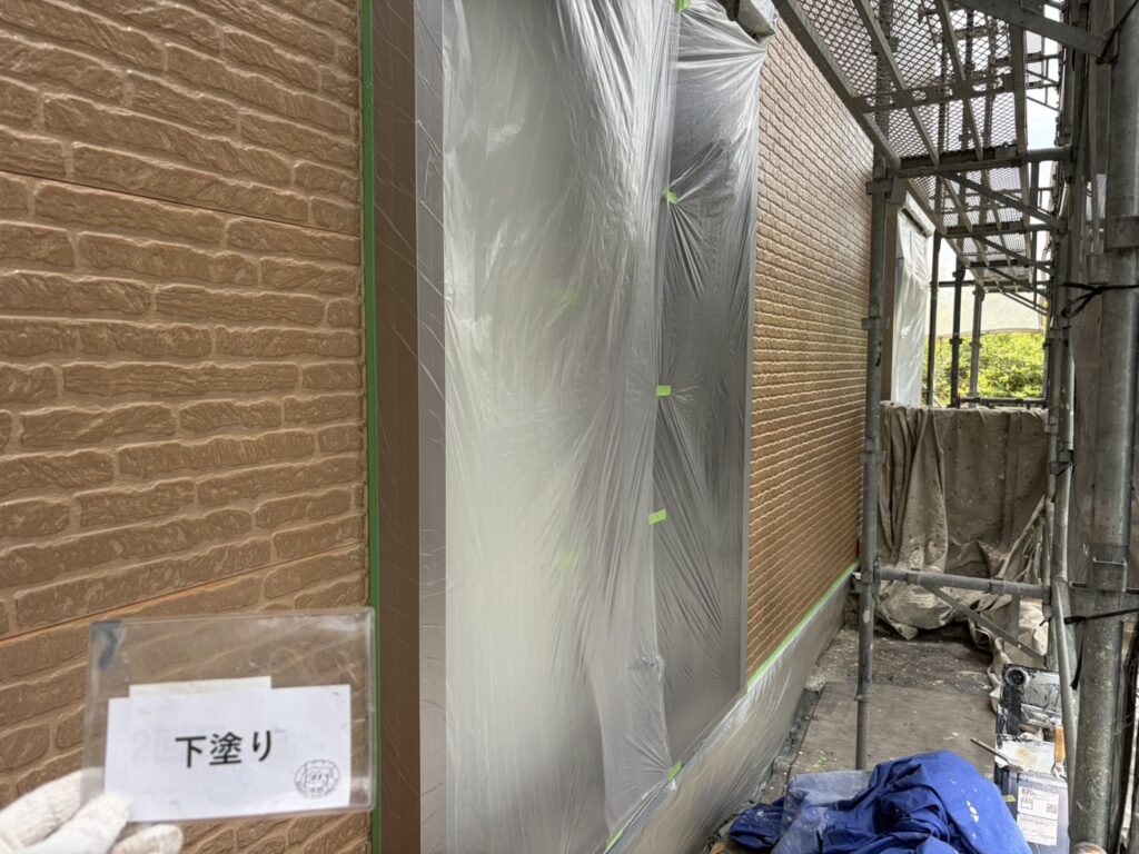 下塗り後です。