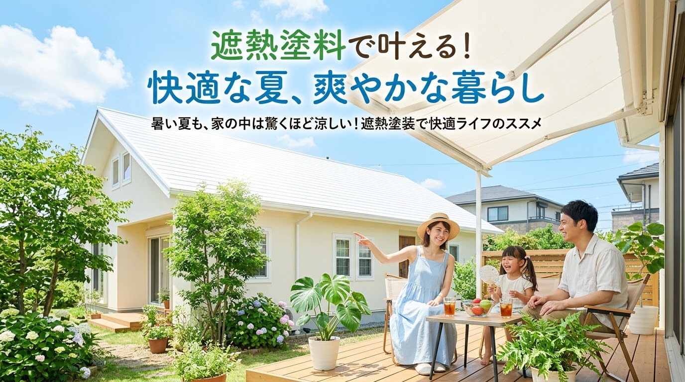 夏の暑さ対策に知っておきたい遮熱塗料の仕組み