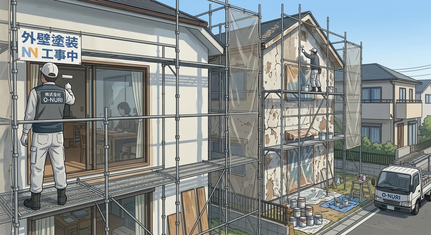 【徳島】外壁塗装工事中の洗濯物は干せる？工事中の外干しに関するお願いと安心の過ごし方